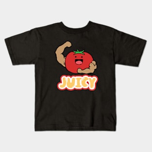 Juicy tomato exercise and bodybuilding shirt Kids T-Shirt